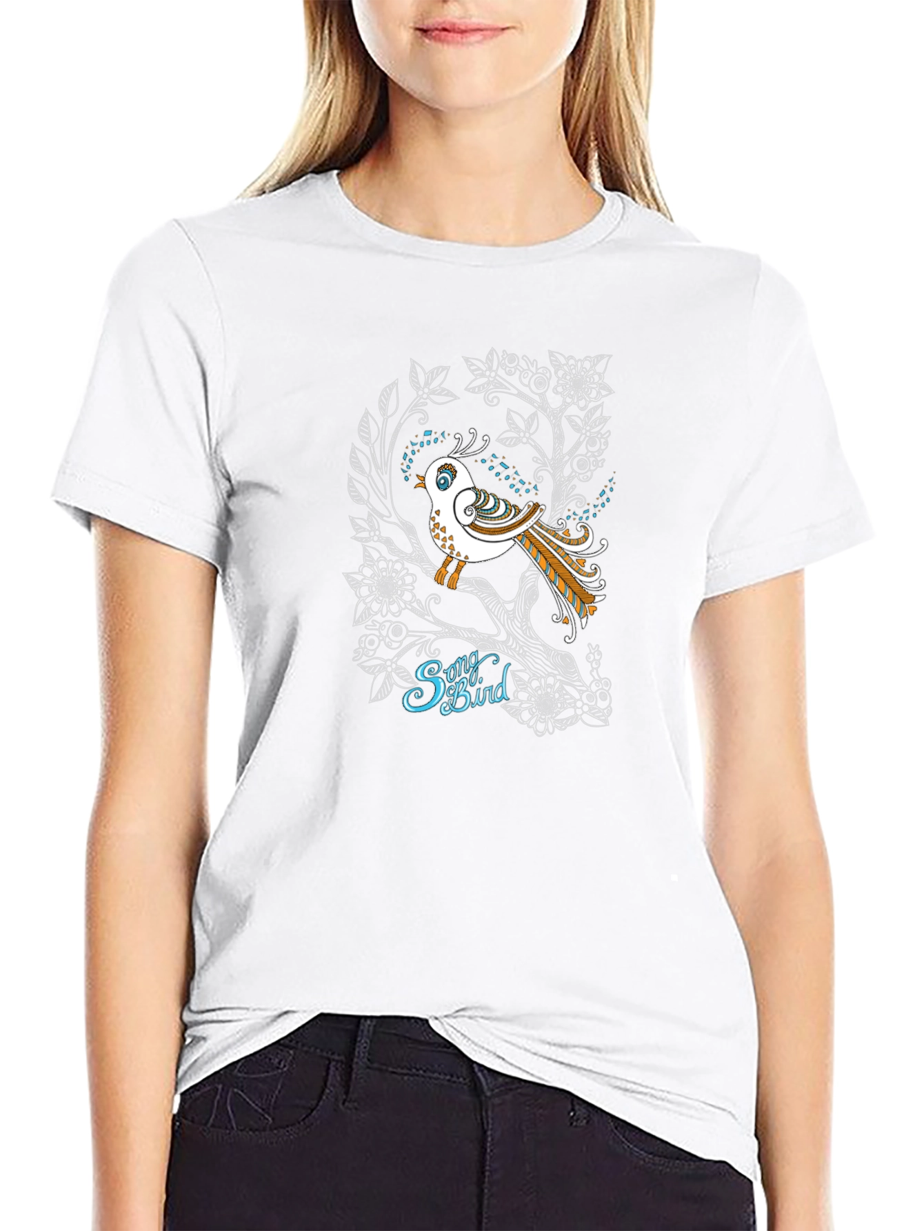 Songbird Graphic Tee - Unique Nature Design T-Shirt