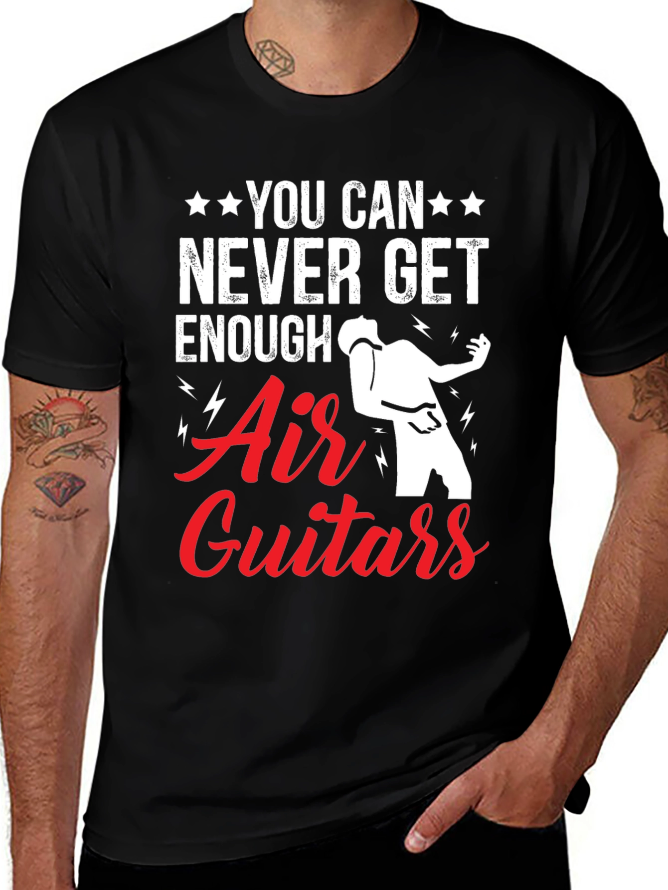 Air Guitars Graphic Tee - Never Get Enough T-Shirt
