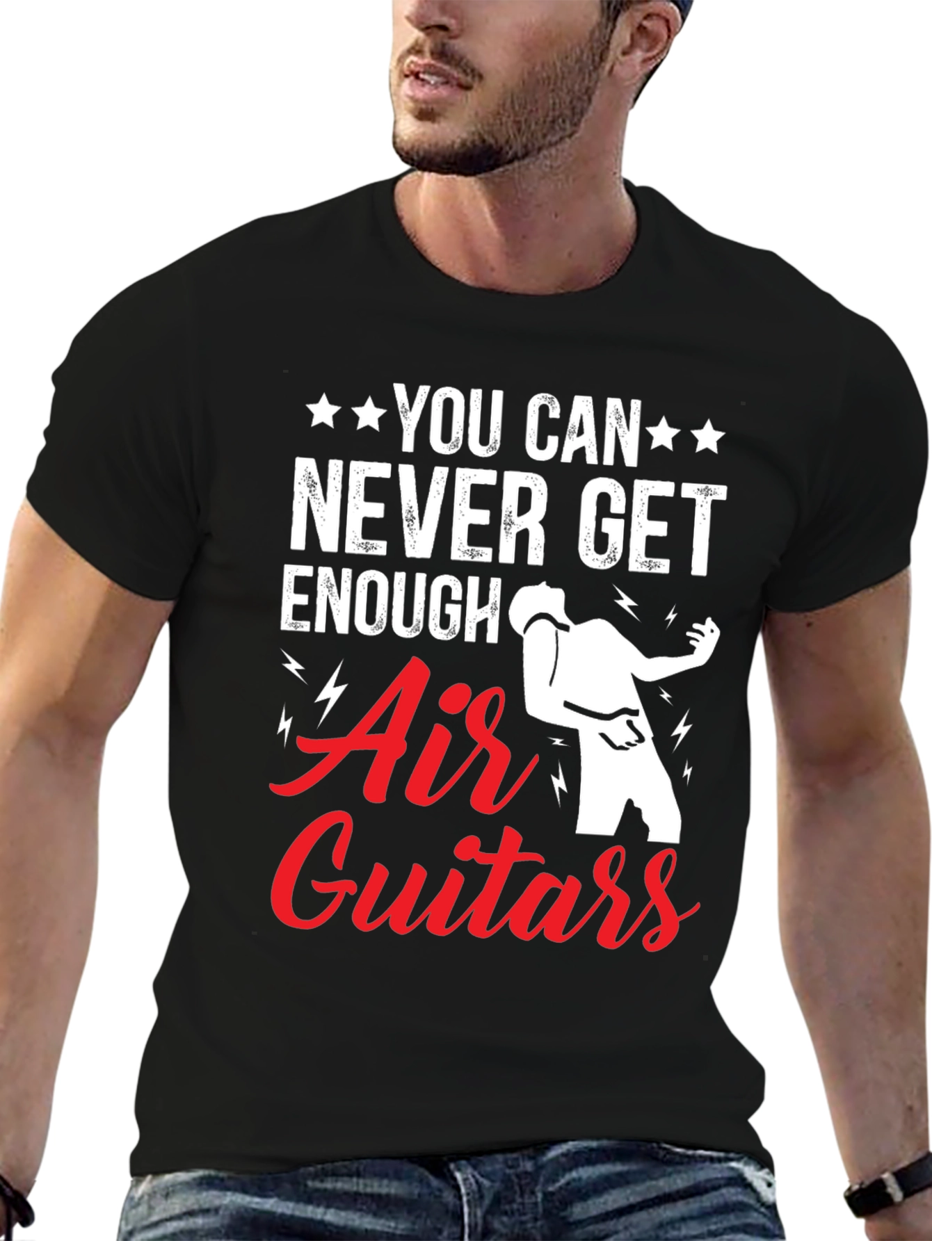 Air Guitars Graphic Tee - Never Get Enough T-Shirt