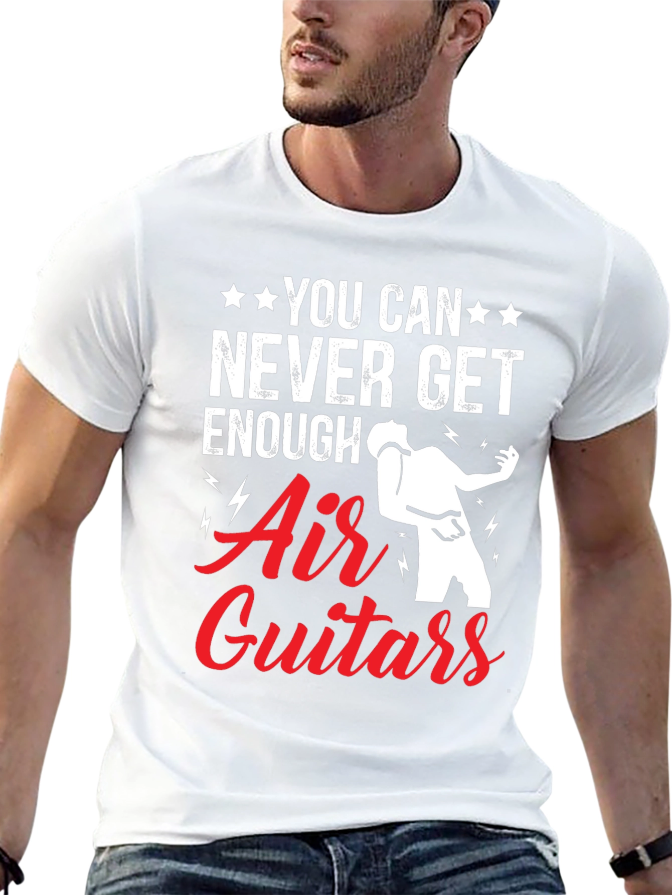 Air Guitars Graphic Tee - Never Get Enough T-Shirt