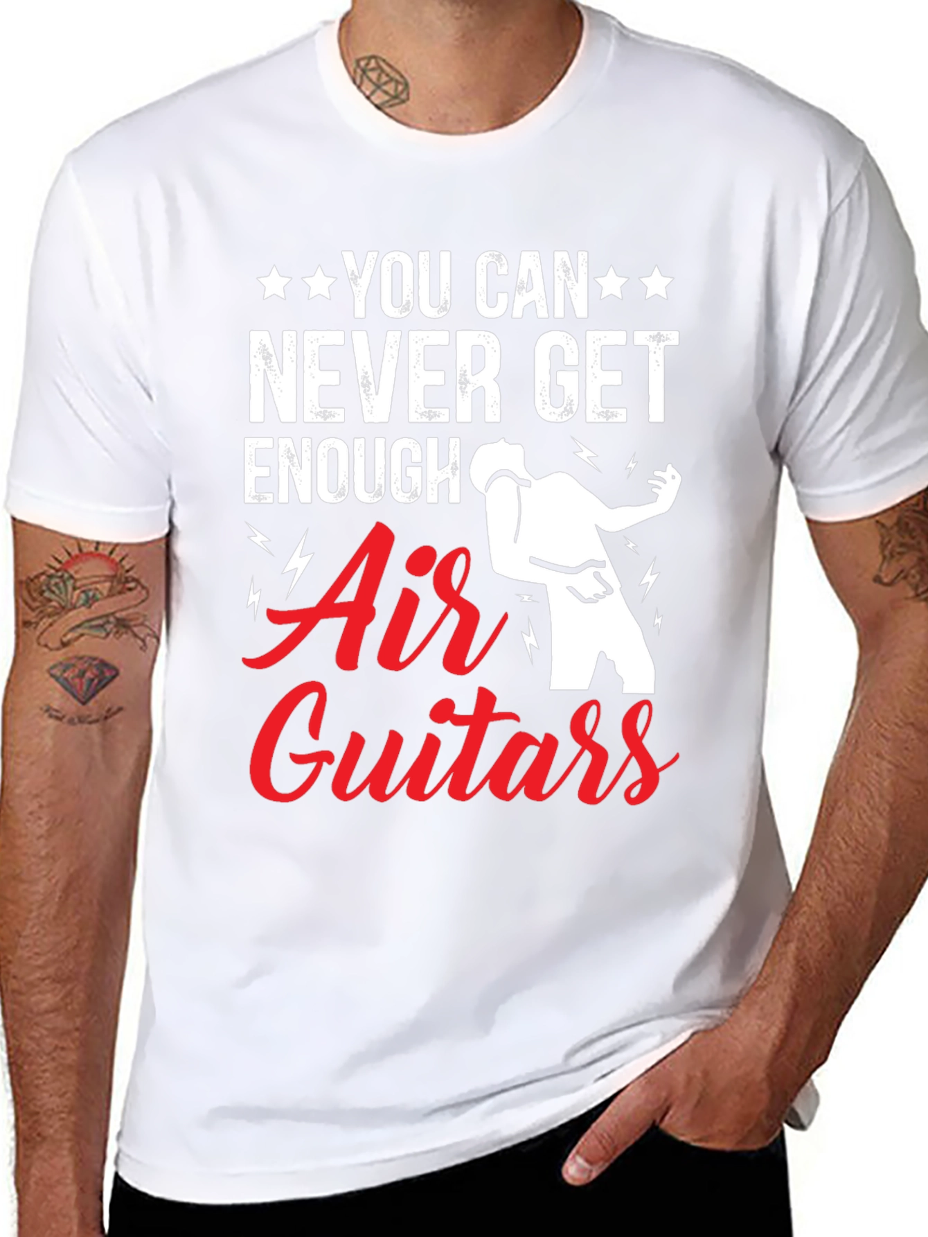 Air Guitars Graphic Tee - Never Get Enough T-Shirt