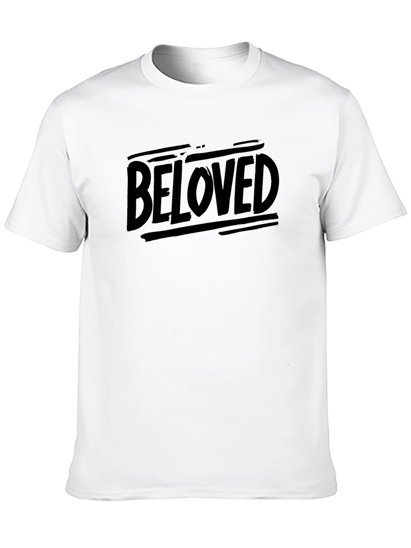 Beloved Graphic Tee - Black Casual T-Shirt