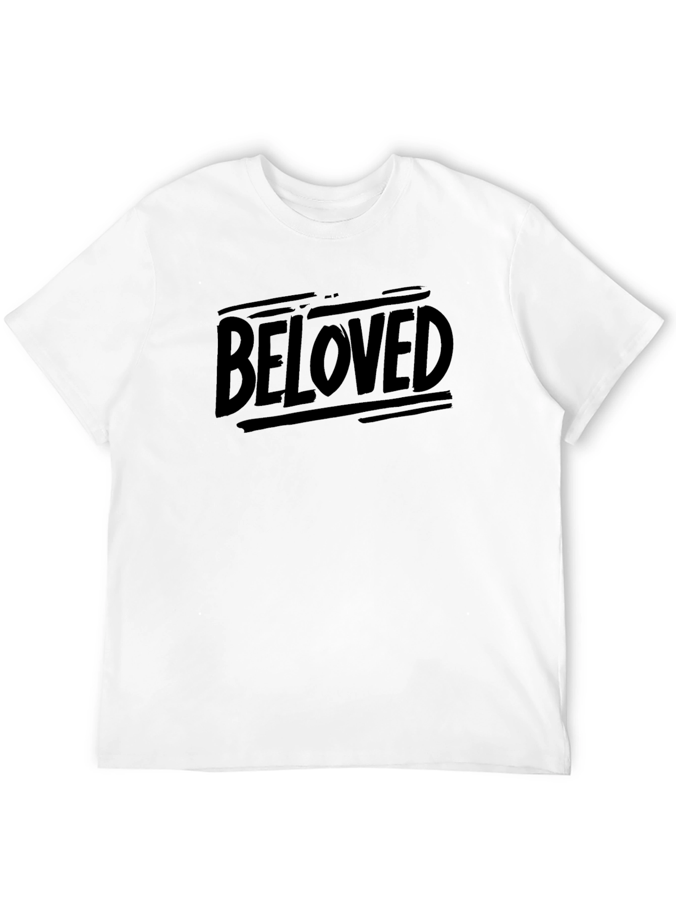 Beloved Graphic Tee - Black Casual T-Shirt
