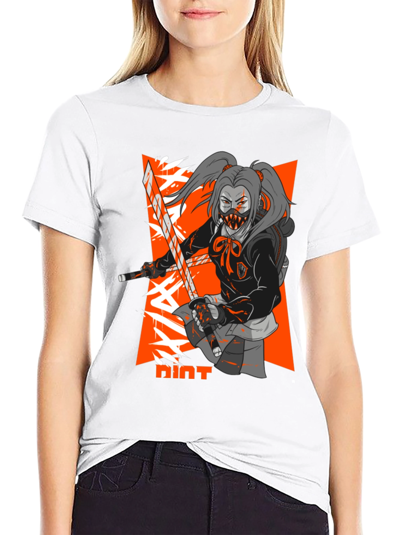Anime Ninja Girl T-Shirt - Streetwear Style