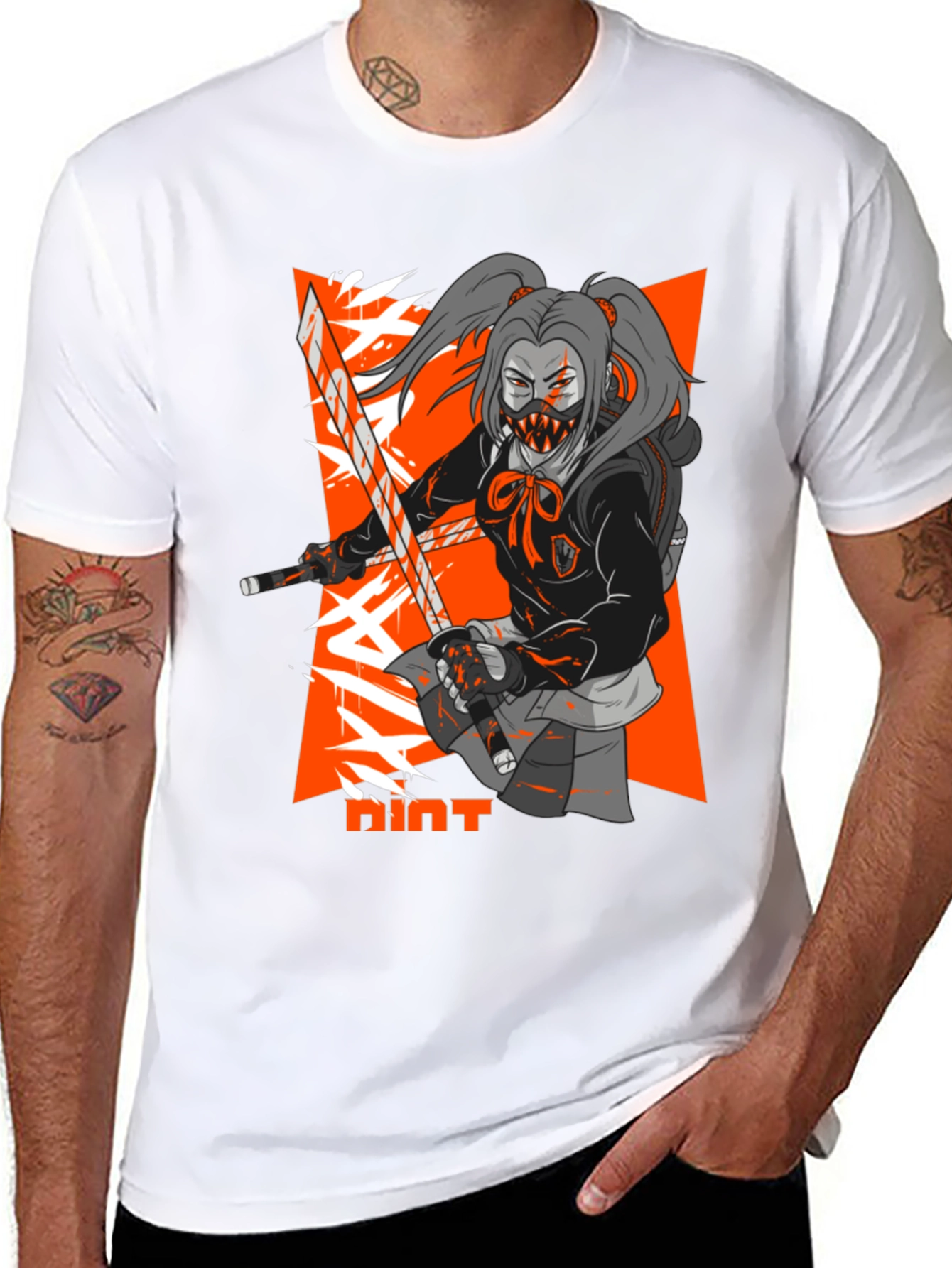 Anime Ninja Girl T-Shirt - Streetwear Style