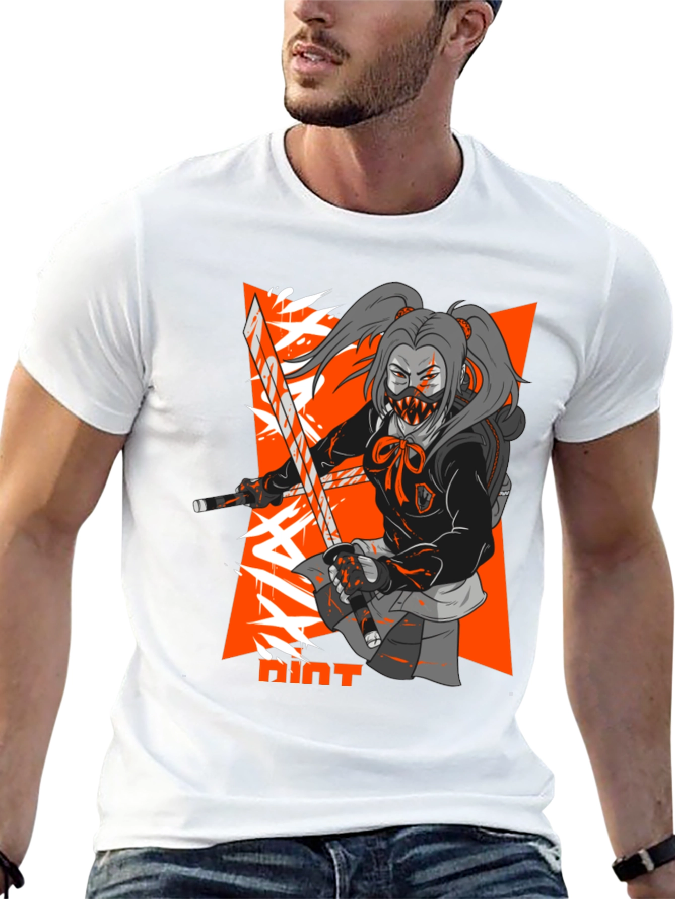 Anime Ninja Girl T-Shirt - Streetwear Style