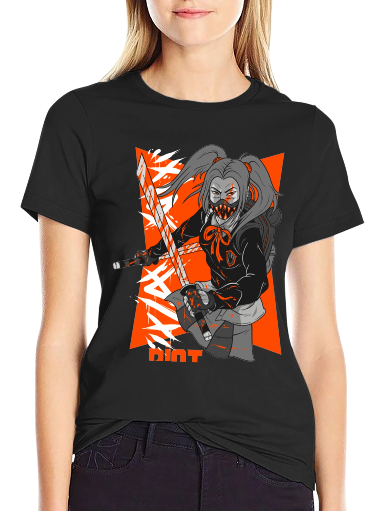Anime Ninja Girl T-Shirt - Streetwear Style