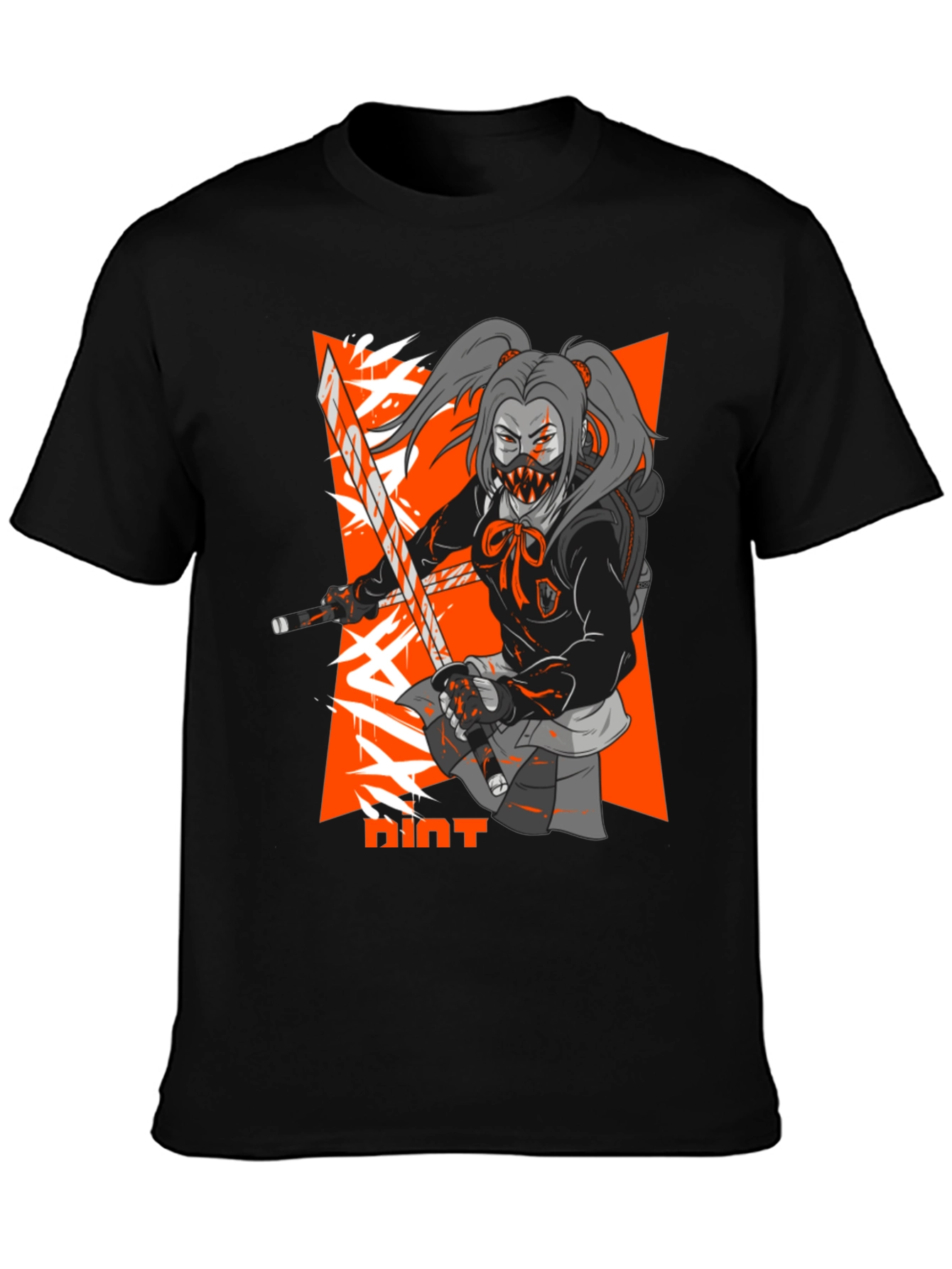 Anime Ninja Girl T-Shirt - Streetwear Style