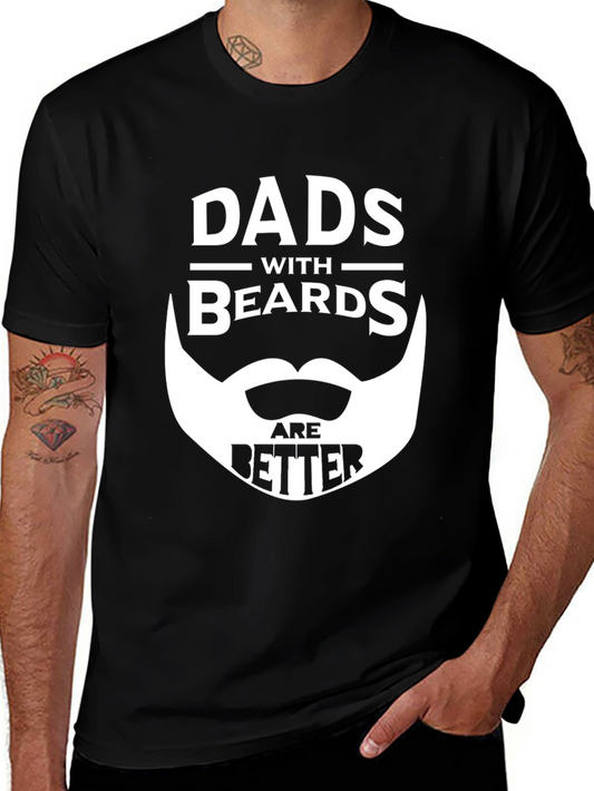 Dads With Beards T-Shirt Funny Mens Graphic Tee