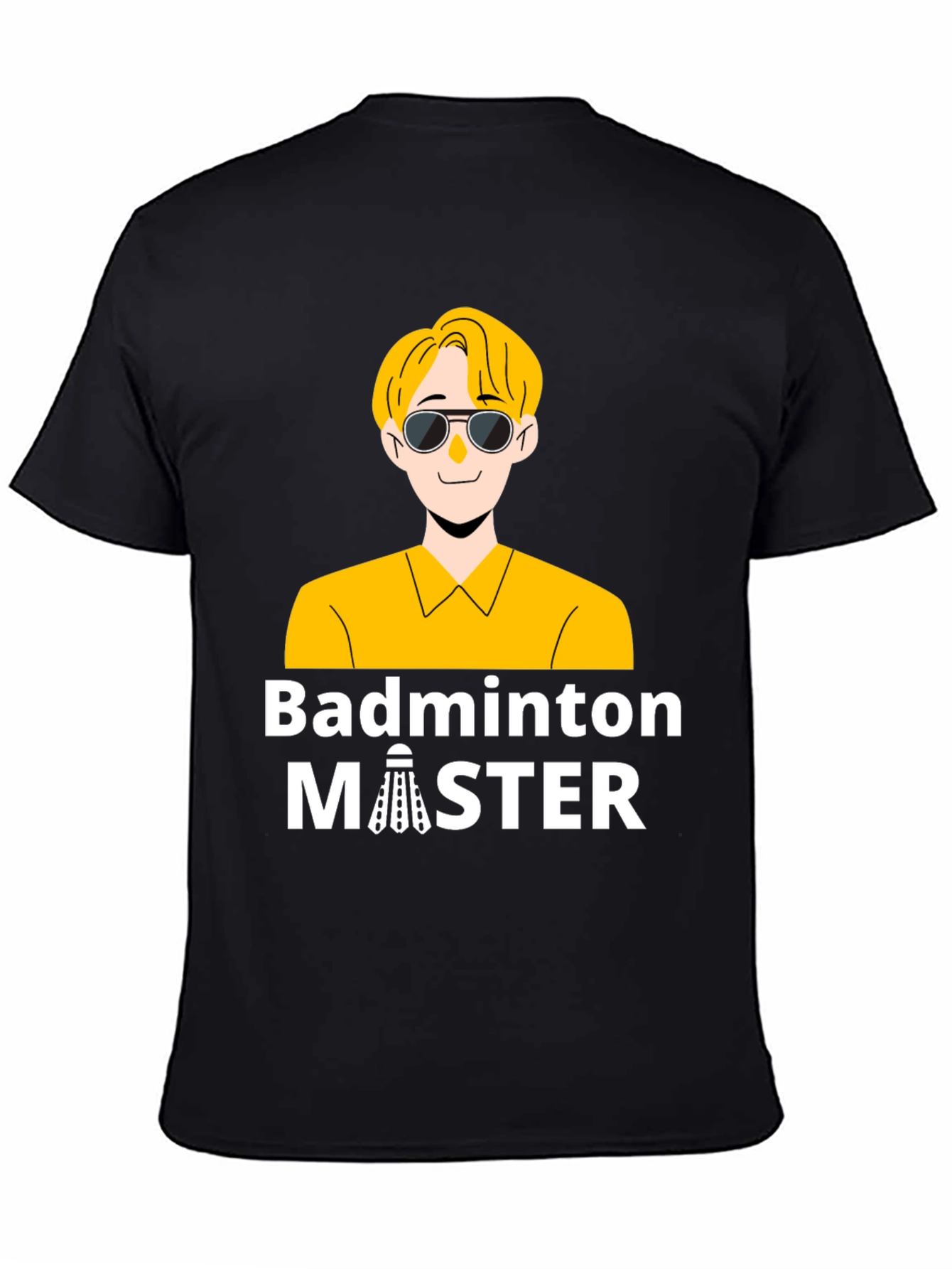 Badminton Master Graphic T-Shirt - Black