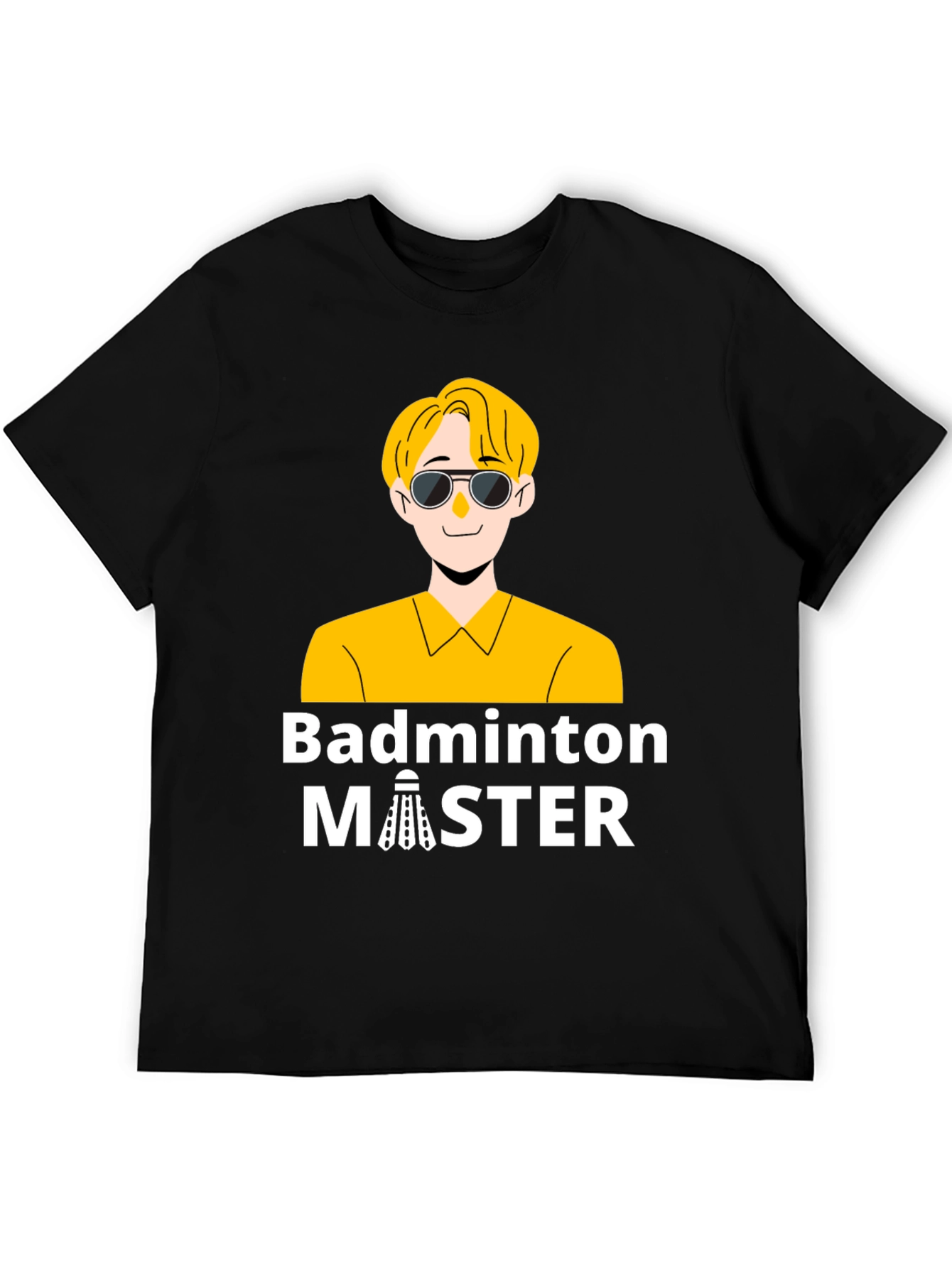 Badminton Master Graphic T-Shirt - Black