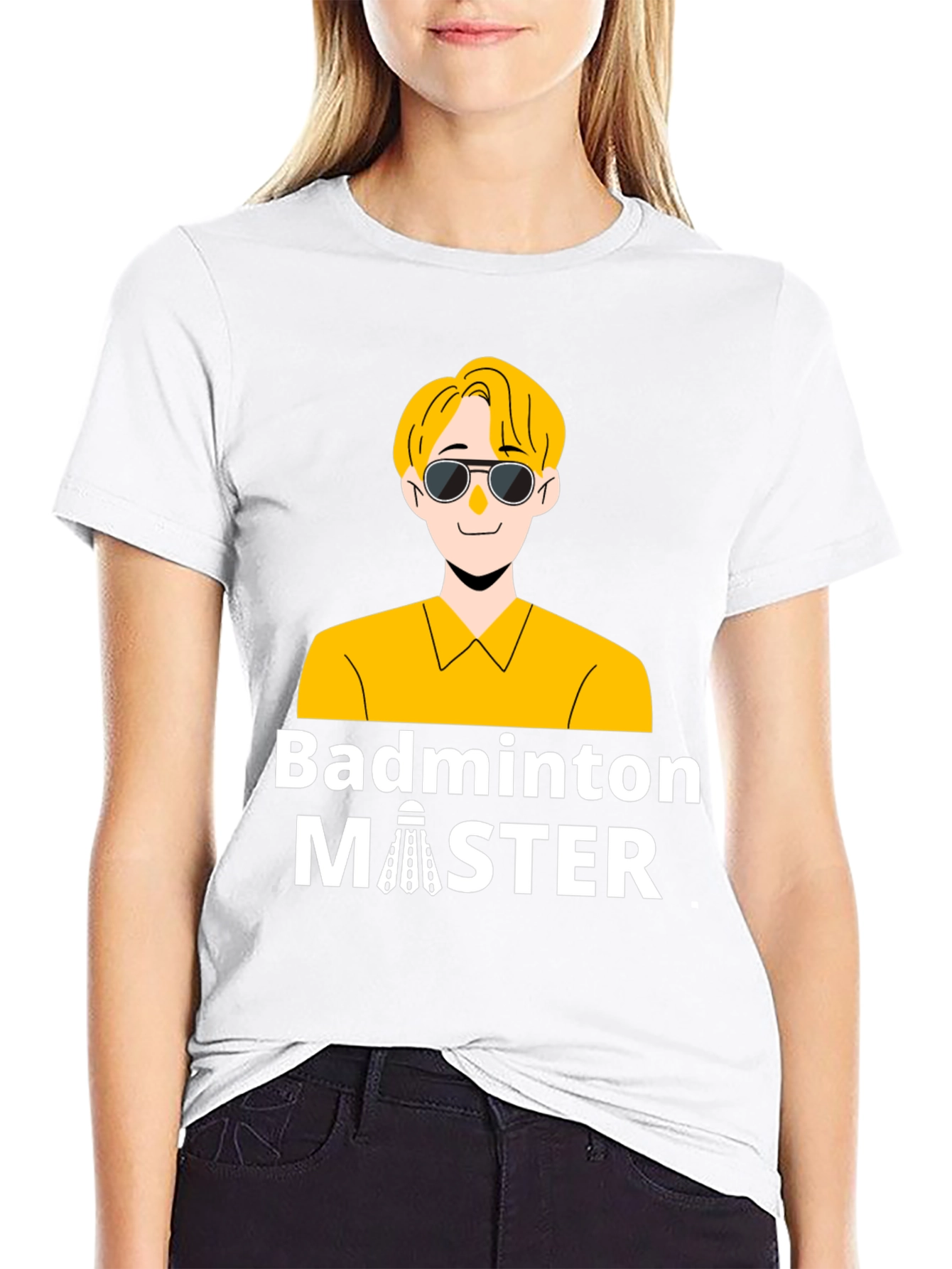 Badminton Master Graphic T-Shirt - Black