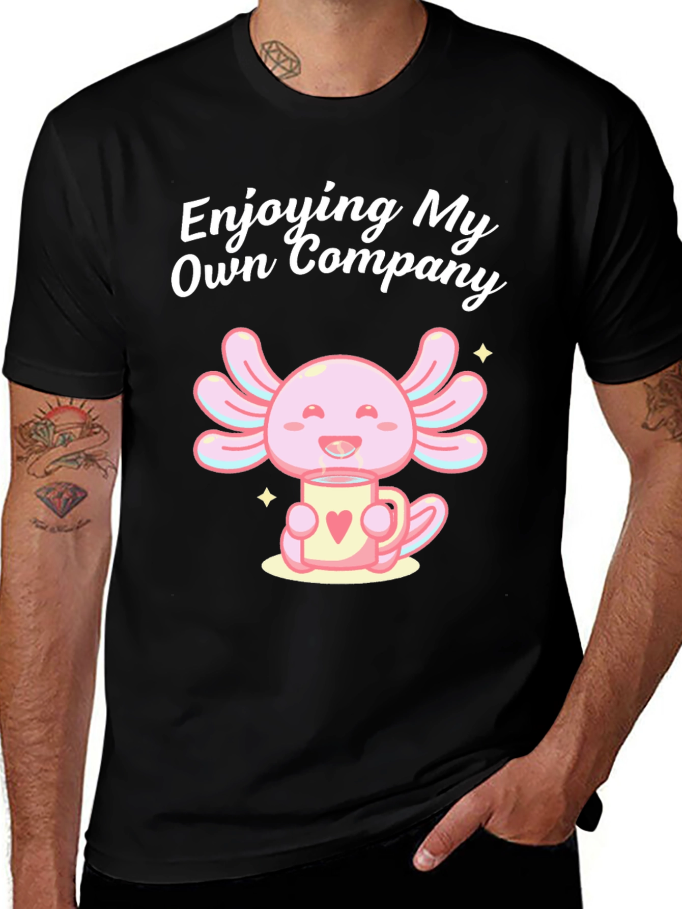 Enjoying My Own Company Axolotl T-Shirt
