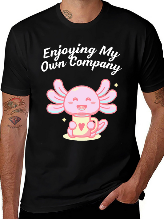 Enjoying My Own Company Axolotl T-Shirt