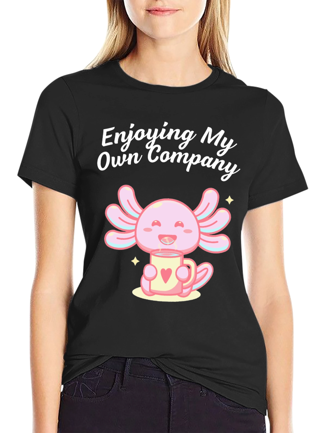 Enjoying My Own Company Axolotl T-Shirt