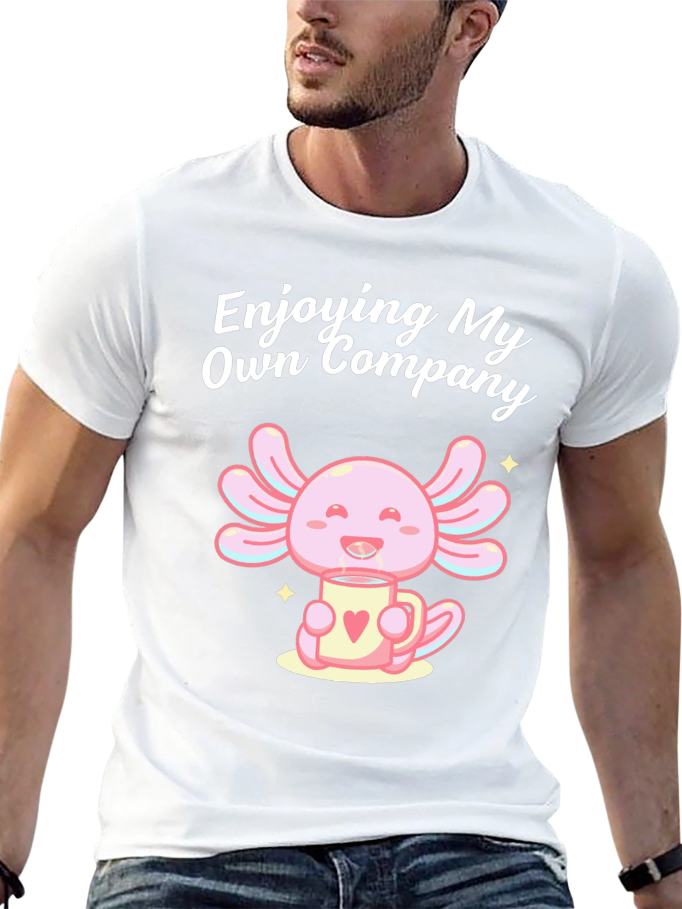 Enjoying My Own Company Axolotl T-Shirt