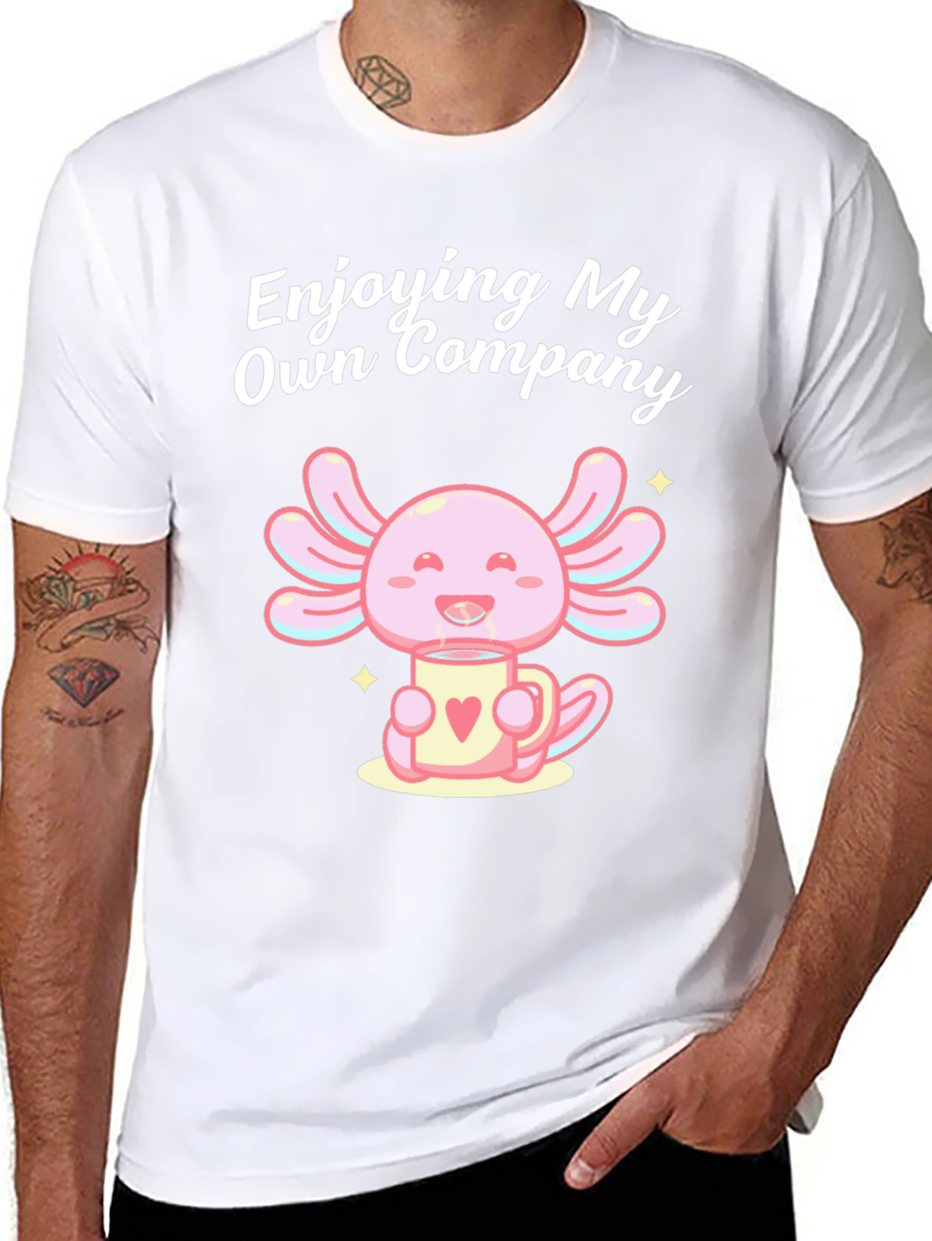 Enjoying My Own Company Axolotl T-Shirt