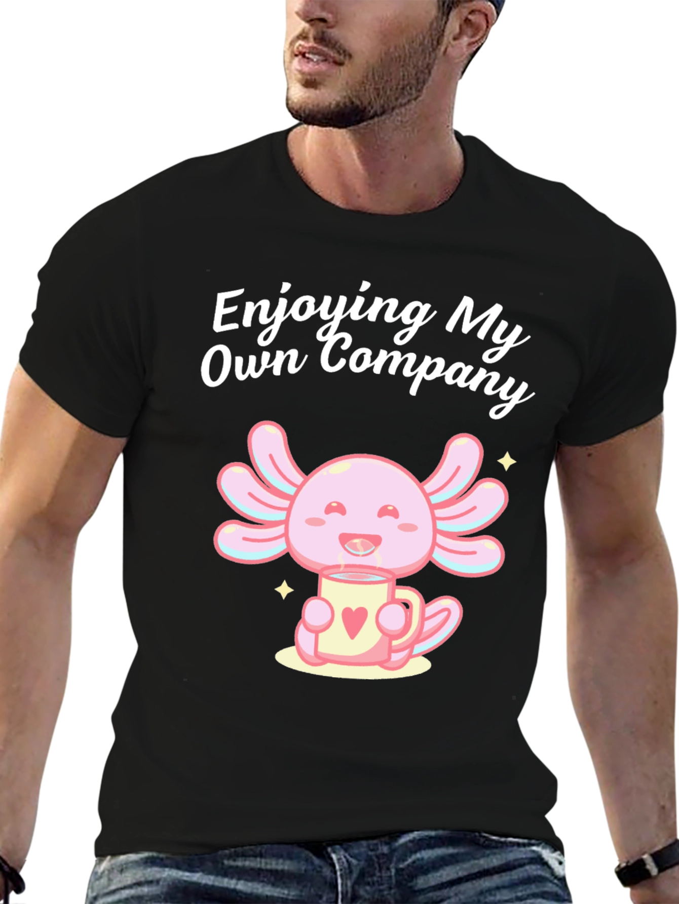 Enjoying My Own Company Axolotl T-Shirt