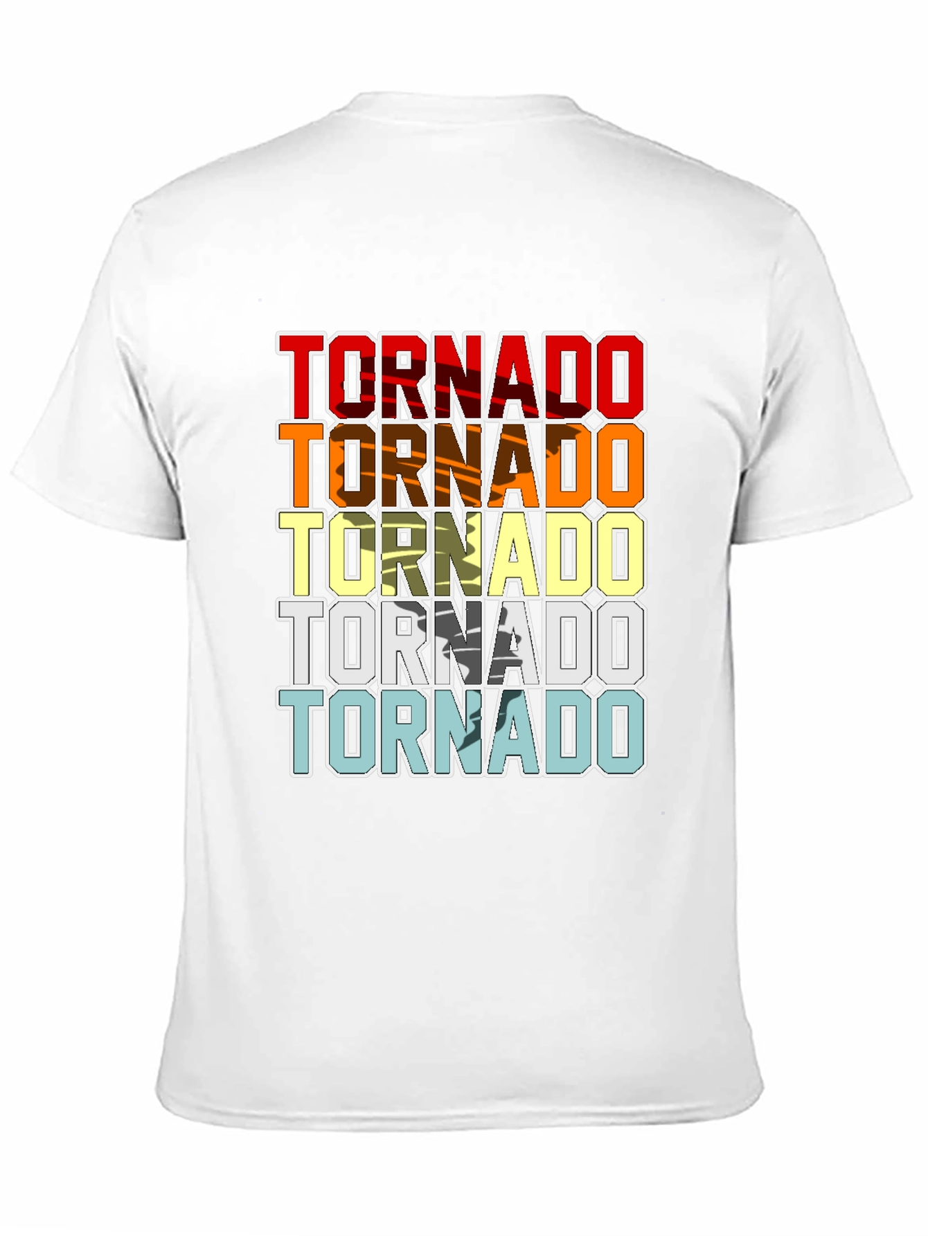 Retro Tornado Graphic T-Shirt Cool Weather Design