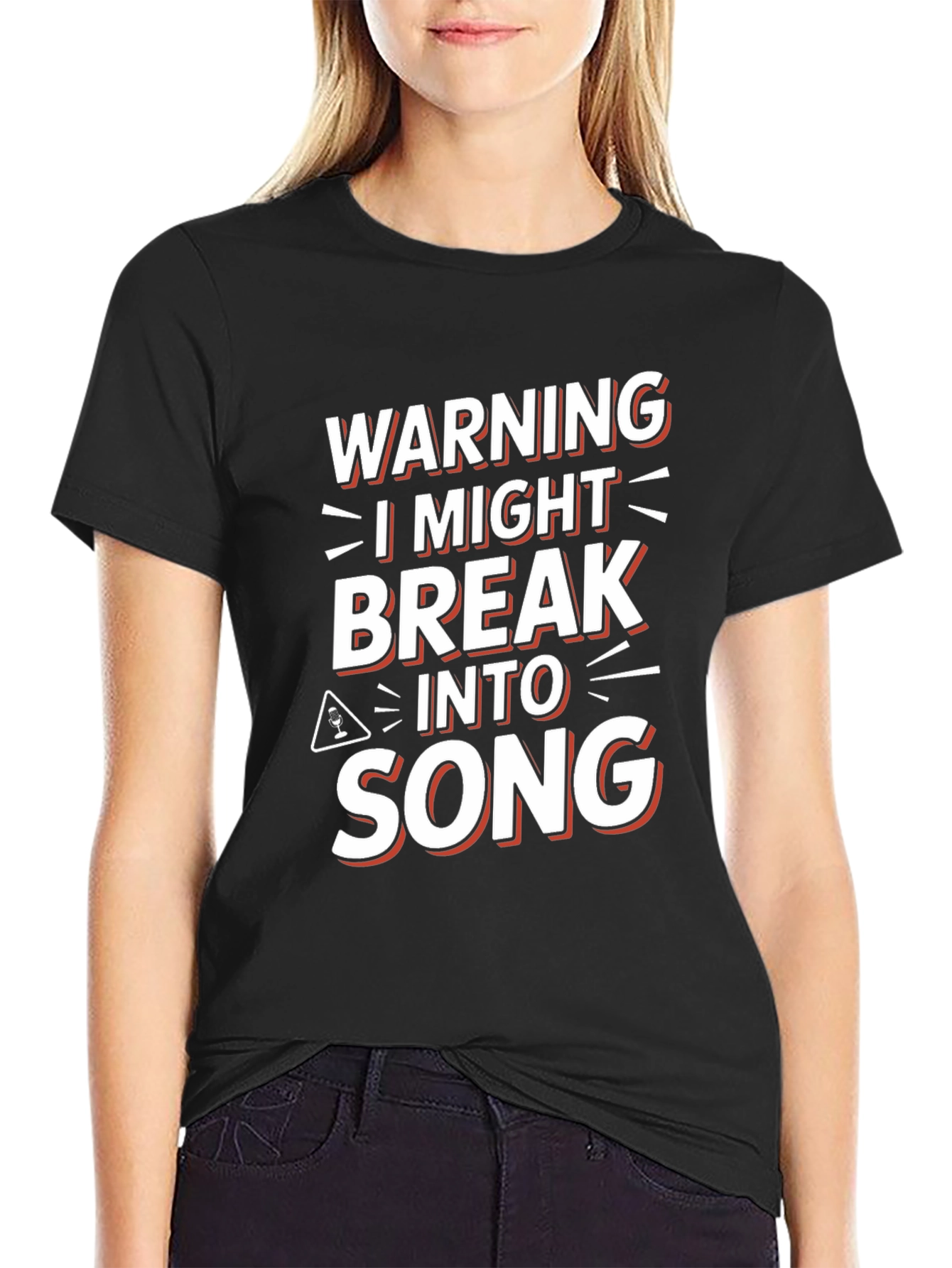 Warning I Might Break Into Song Graphic Tee