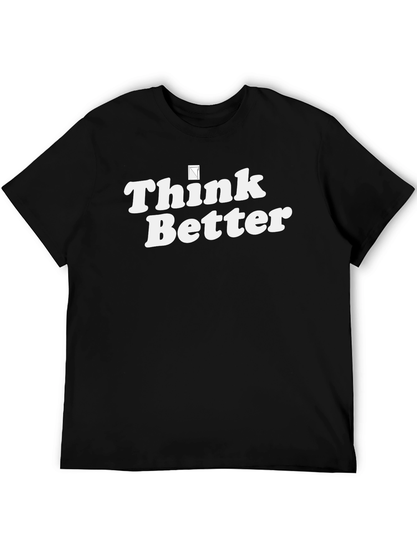 Think Better Graphic Tee - Black Cotton T-Shirt