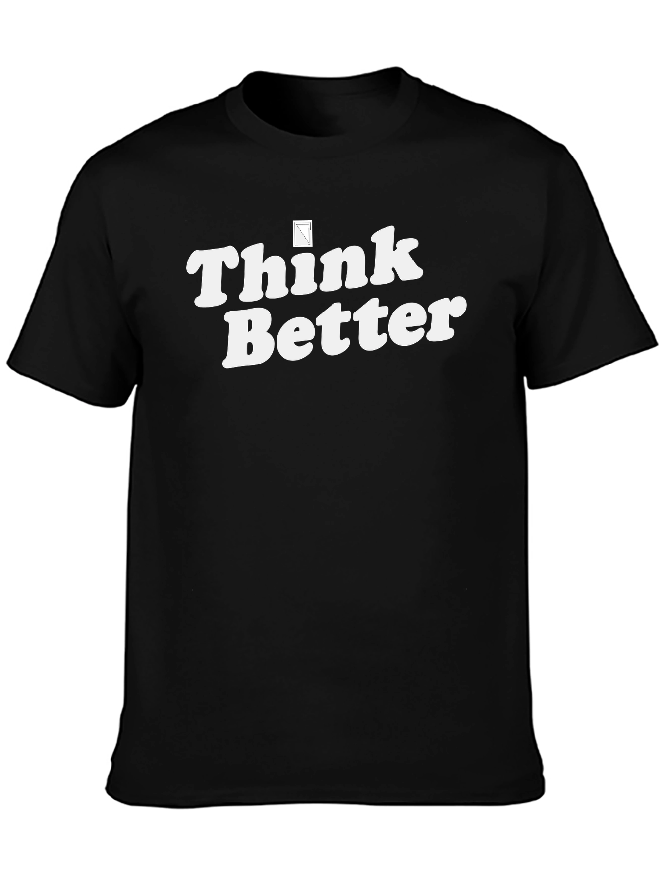 Think Better Graphic Tee - Black Cotton T-Shirt