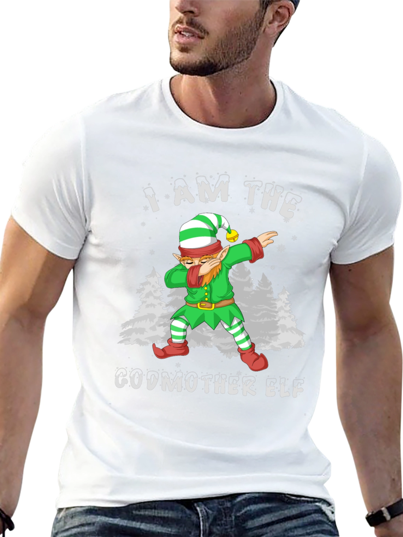 I AM THE GODMOTHER ELF T-Shirt Christmas