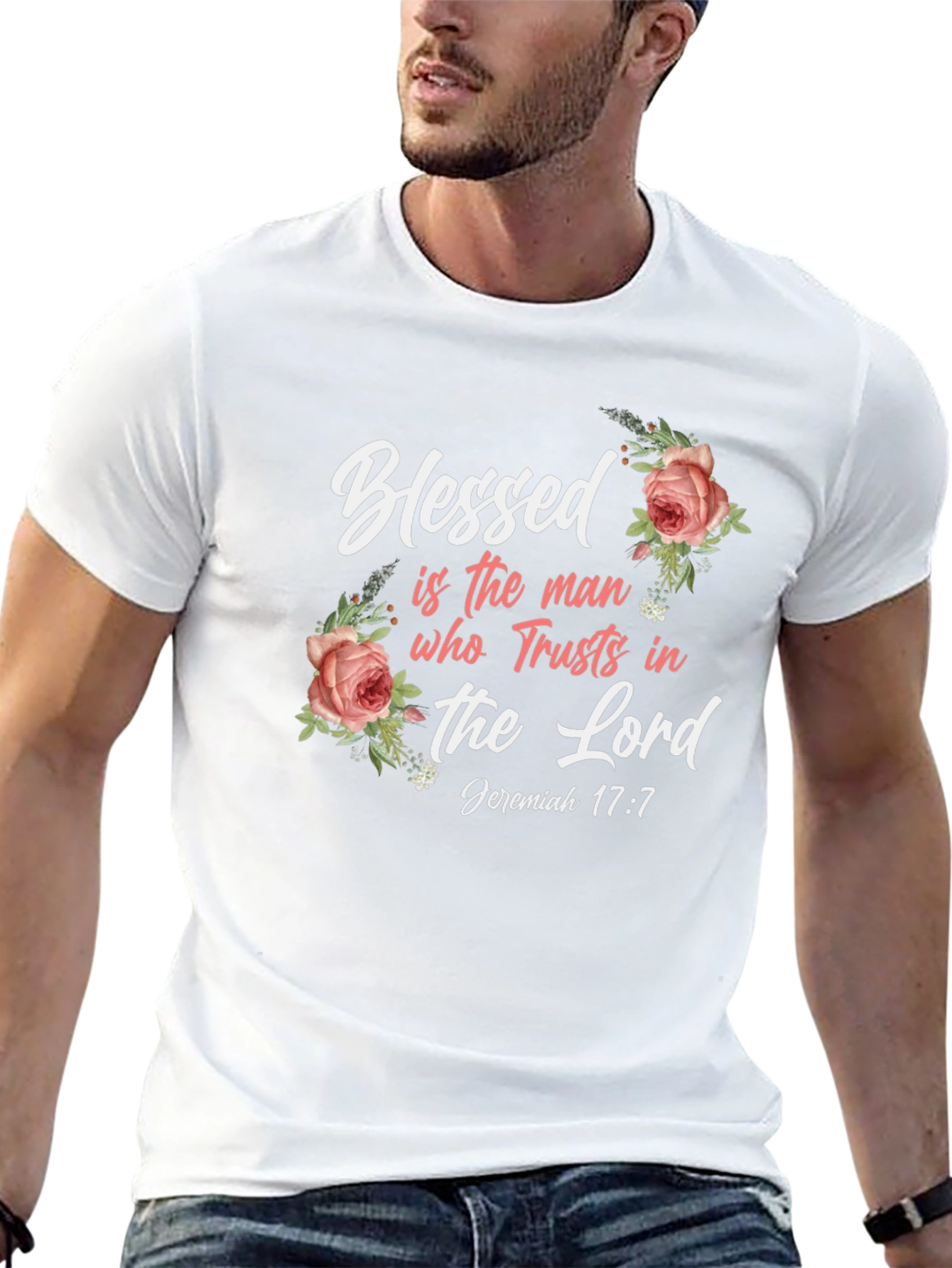 Blessed Man Christian Graphic T-Shirt