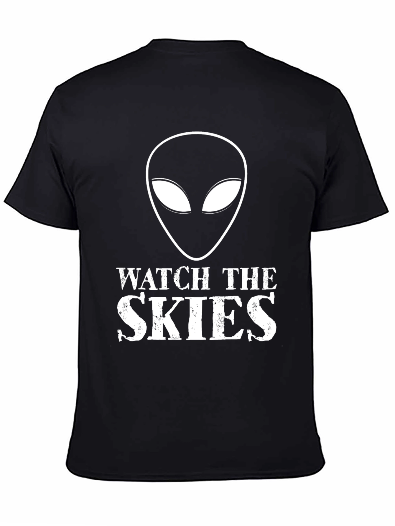 Watch the Skies Alien Graphic Tee - Black