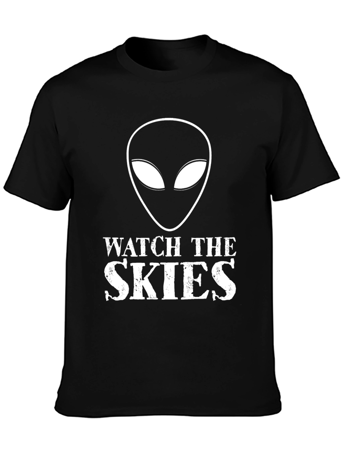 Watch the Skies Alien Graphic Tee - Black