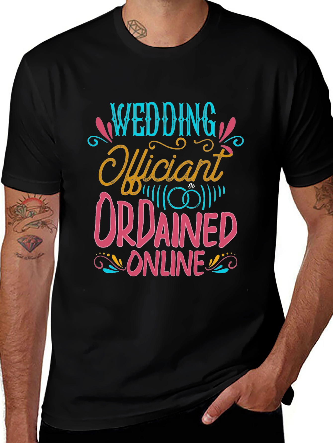 Wedding Officiant Ordained Online T-Shirt