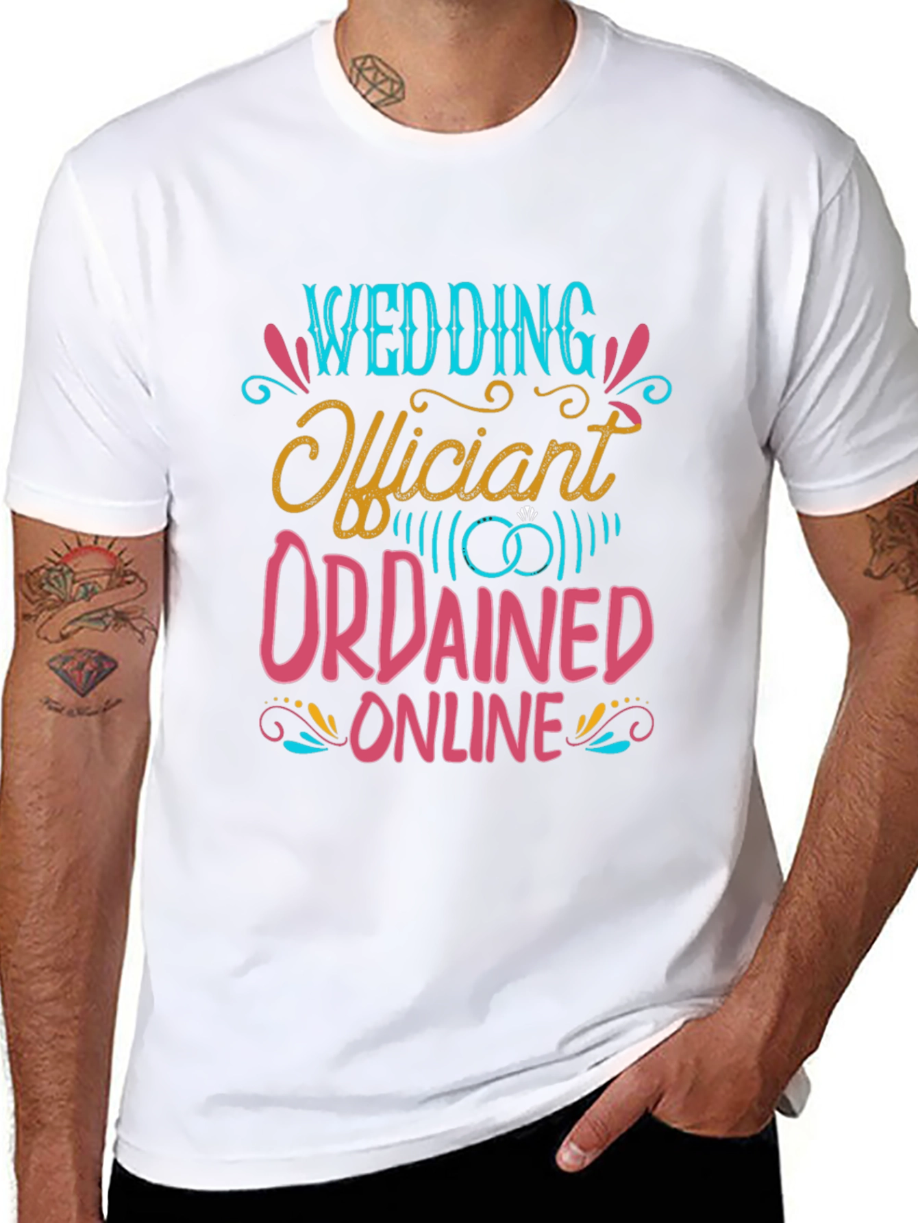 Wedding Officiant Ordained Online T-Shirt