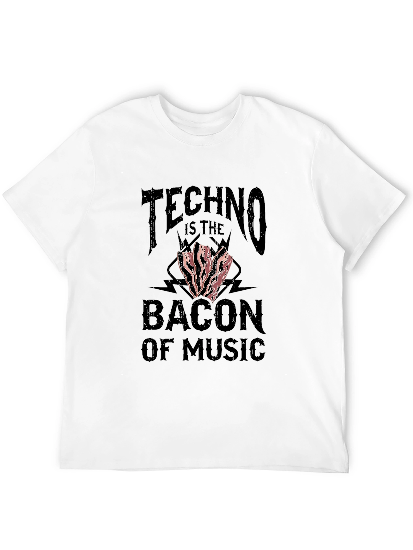 Techno Bacon of Music Graphic T-Shirt