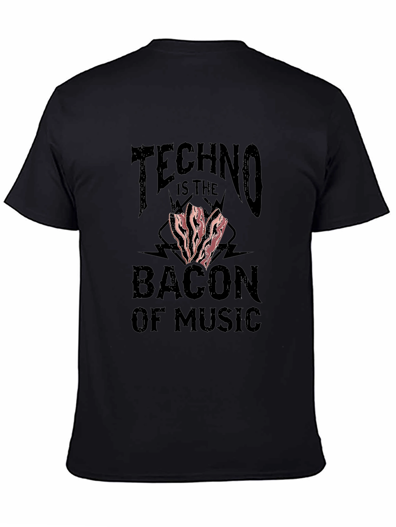 Techno Bacon of Music Graphic T-Shirt