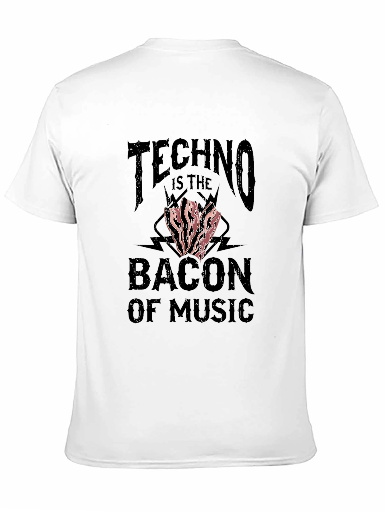 Techno Bacon of Music Graphic T-Shirt