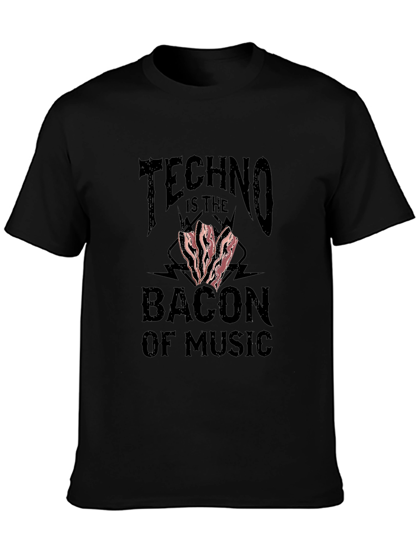 Techno Bacon of Music Graphic T-Shirt