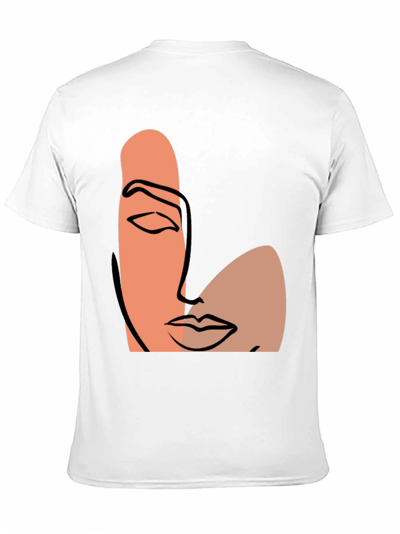 Abstract Face Graphic Tee - Modern Art Shirt