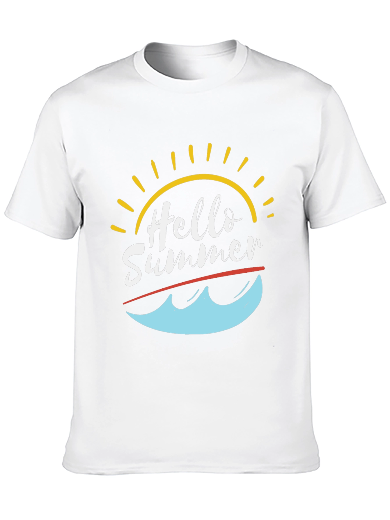 Hello Summer T-Shirt - Black Graphic Tee