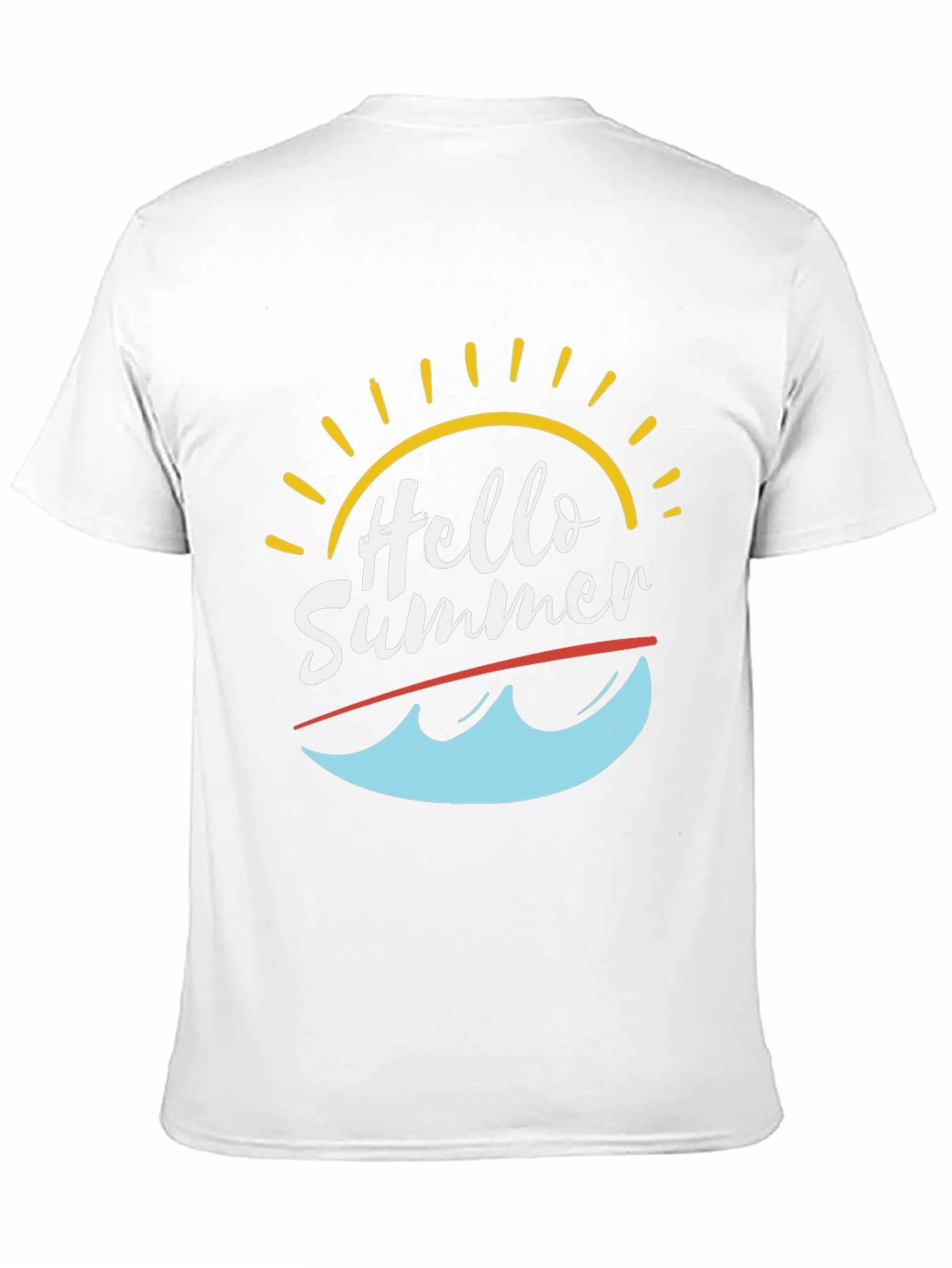 Hello Summer T-Shirt - Black Graphic Tee