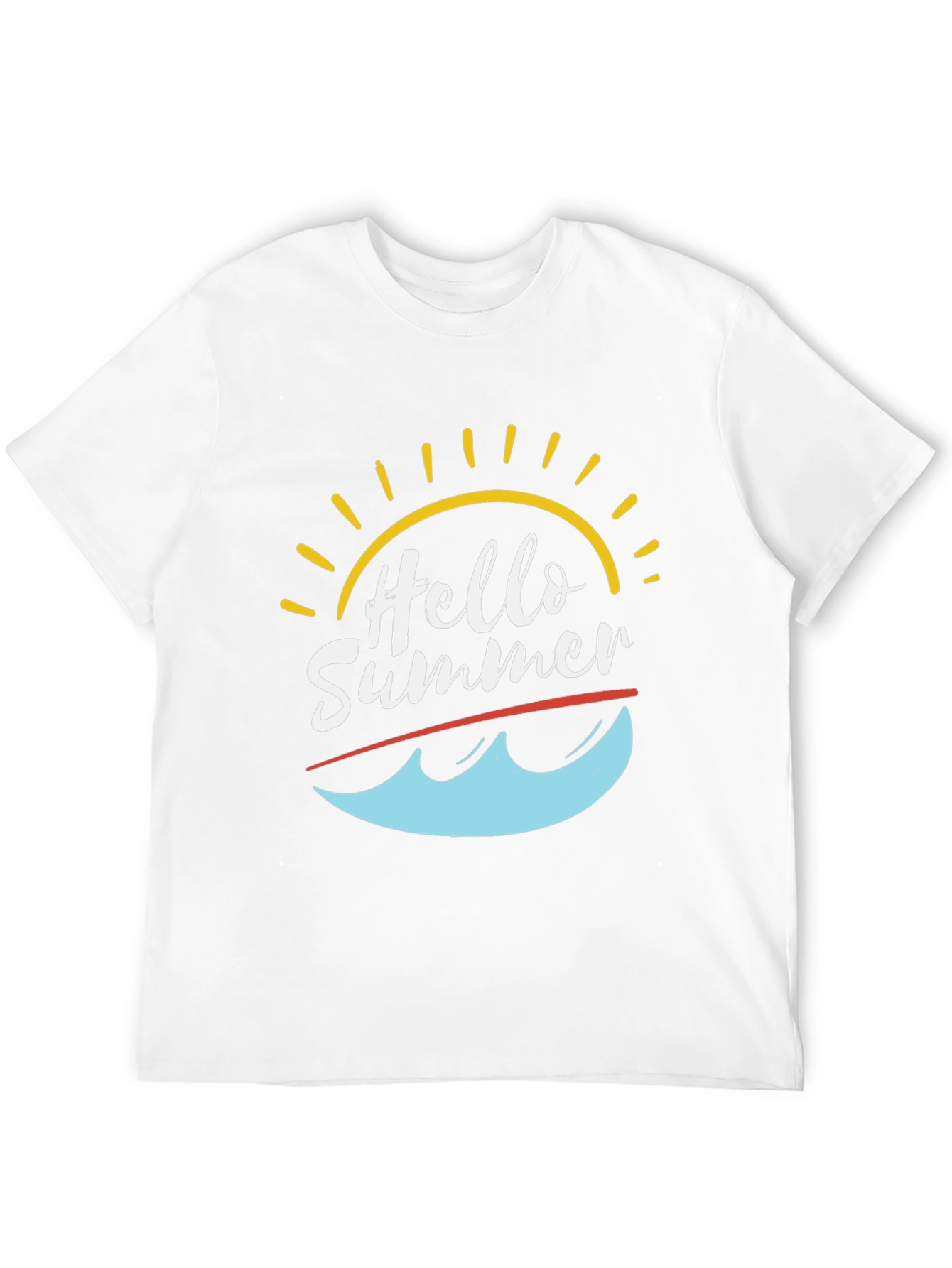 Hello Summer T-Shirt - Black Graphic Tee