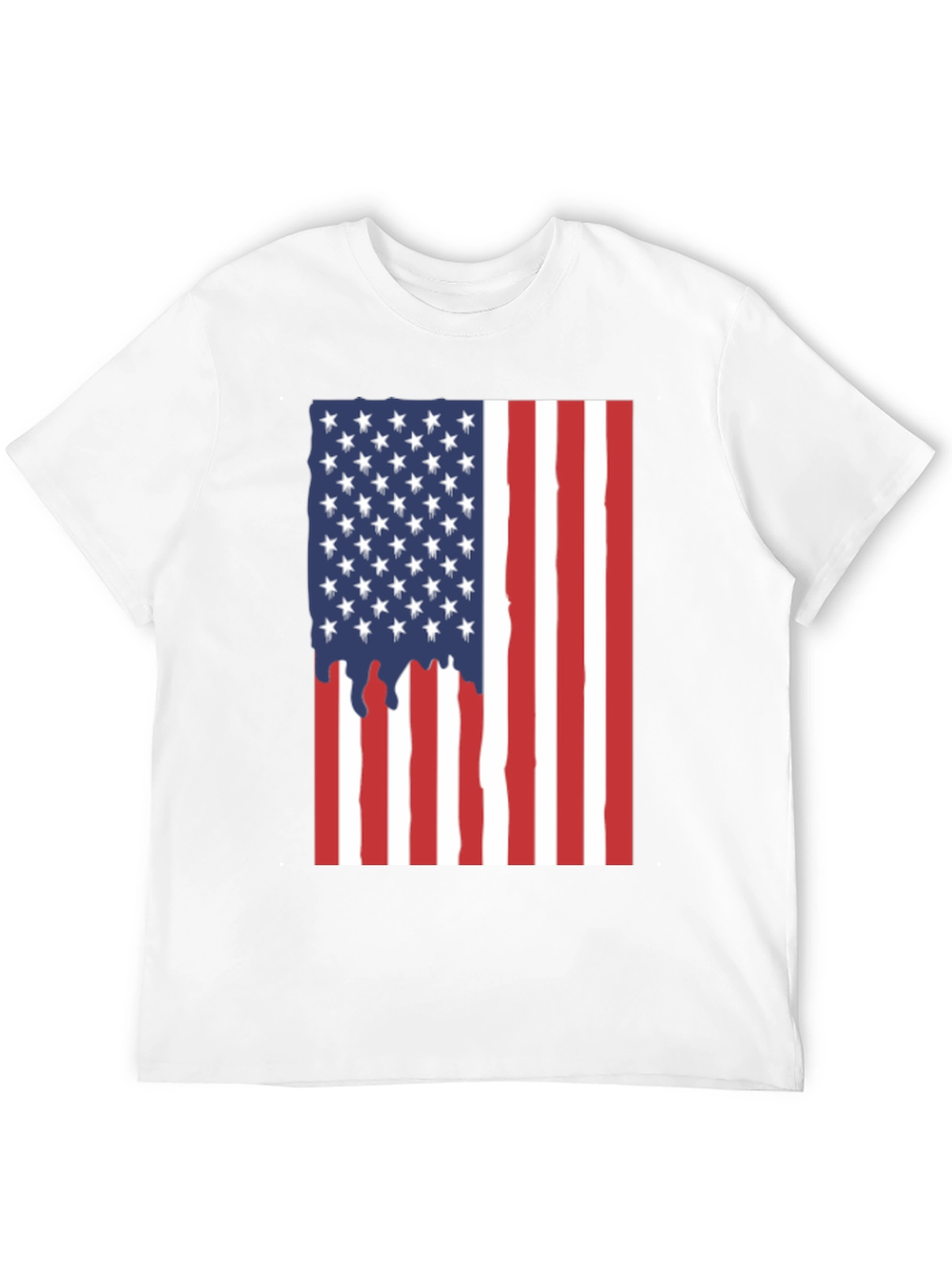 American Flag Dripping T-Shirt - Patriotic USA Pride Tee