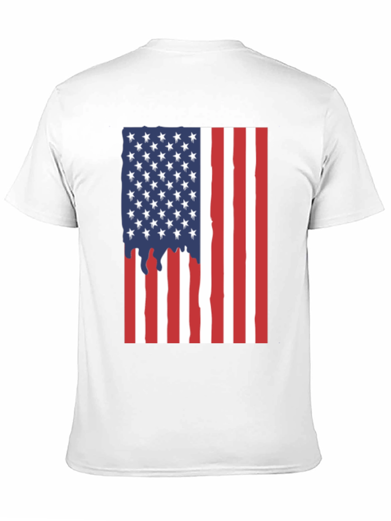 American Flag Dripping T-Shirt - Patriotic USA Pride Tee