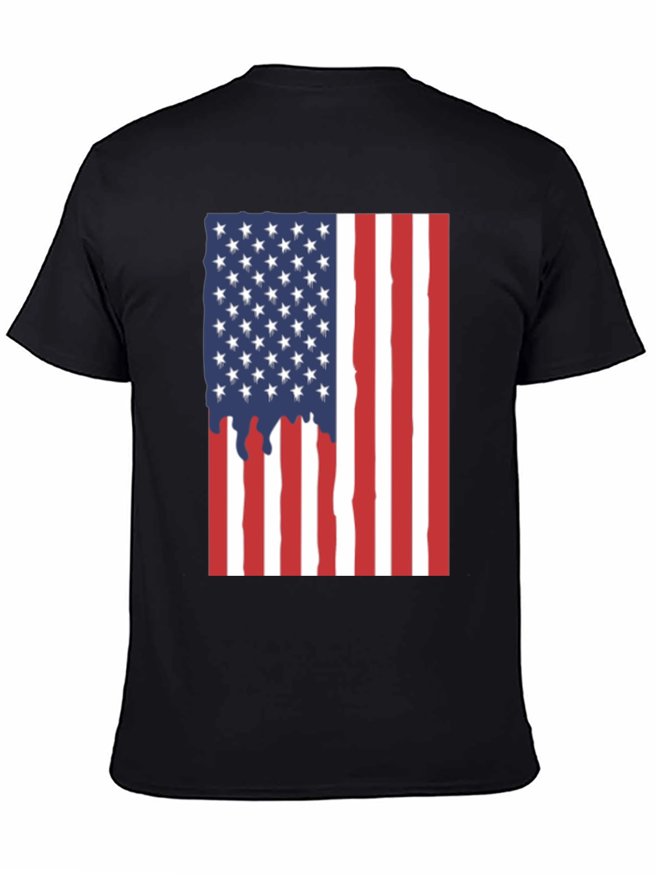 American Flag Dripping T-Shirt - Patriotic USA Pride Tee
