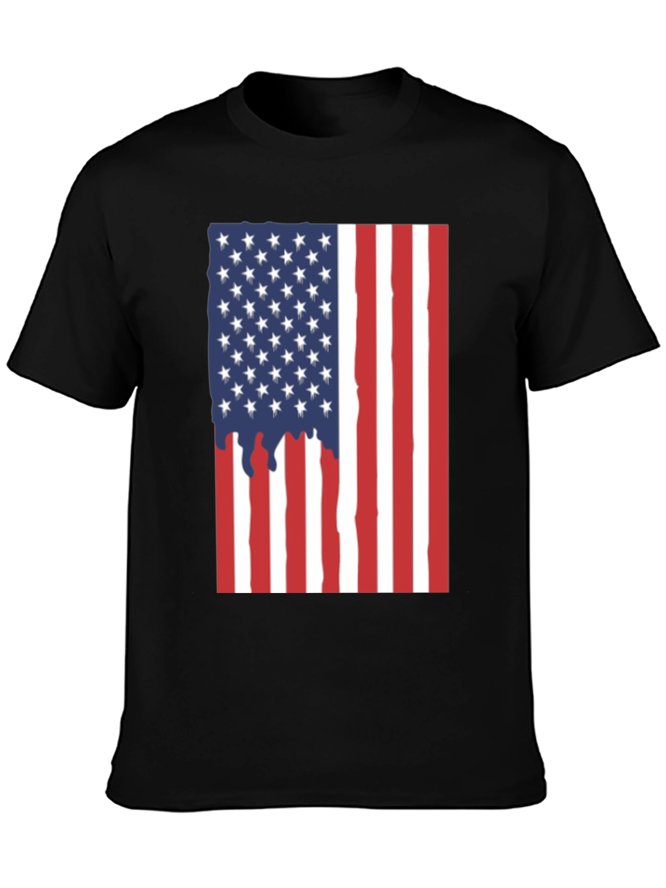 American Flag Dripping T-Shirt - Patriotic USA Pride Tee