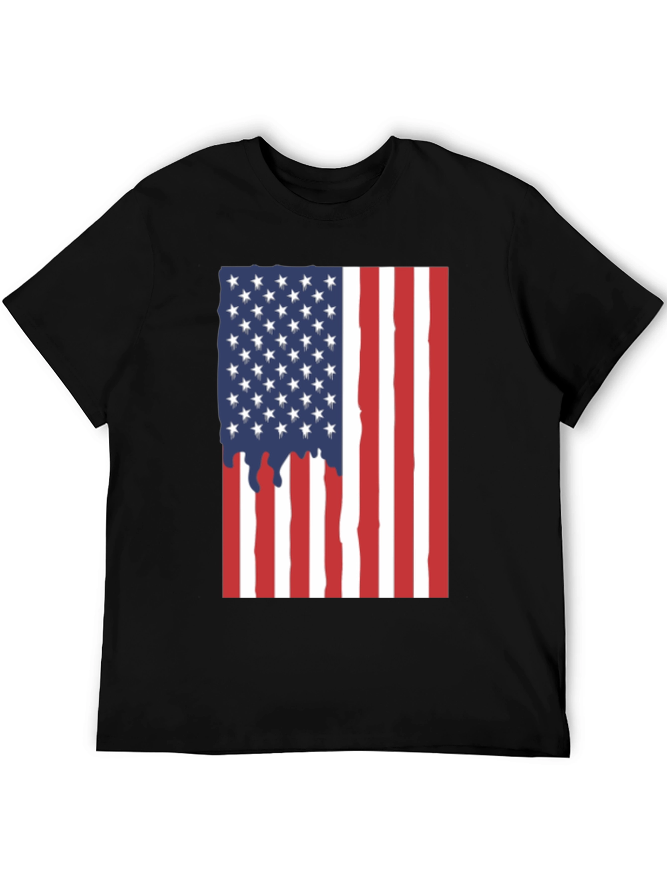 American Flag Dripping T-Shirt - Patriotic USA Pride Tee