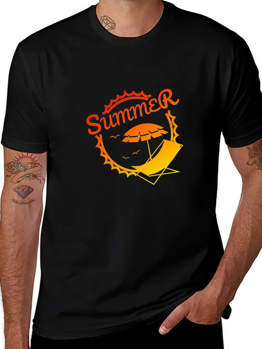 Summer Vibe Black T-Shirt