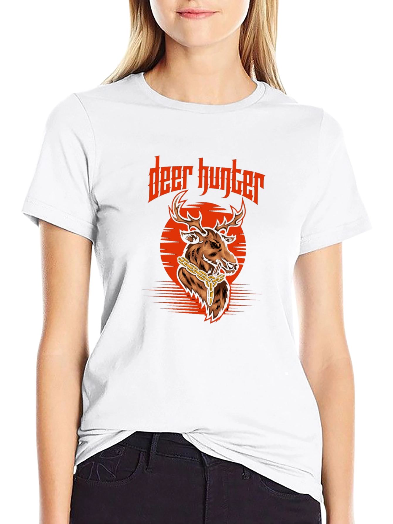 Deer Hunter Graphic Tee - Cool Animal Design Shirt