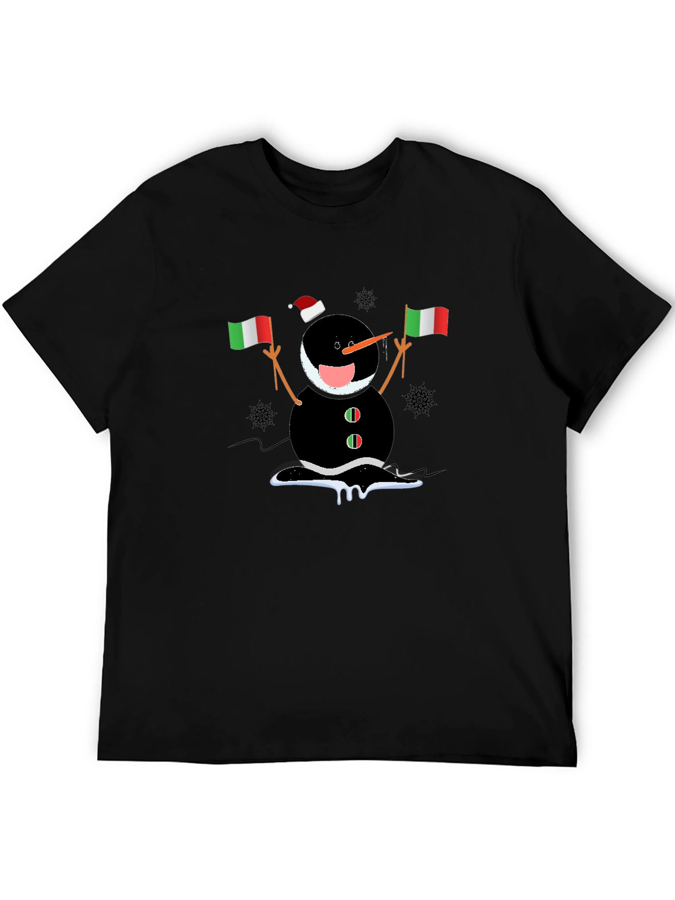 Italian Snowman Holiday T-Shirt