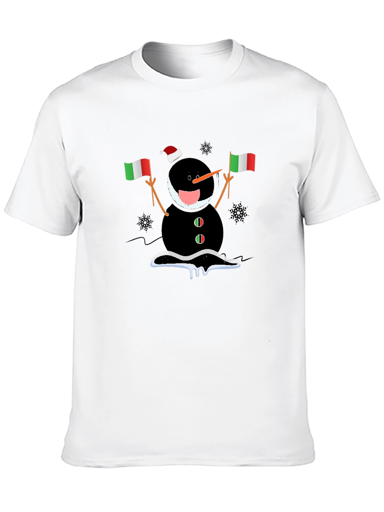 Italian Snowman Holiday T-Shirt