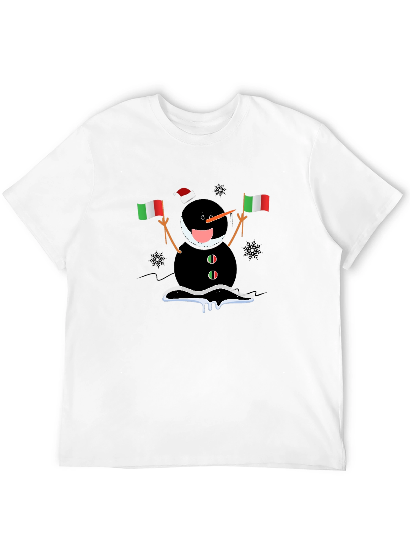 Italian Snowman Holiday T-Shirt